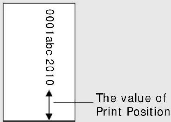 0001abc 2010 The value of Print Position