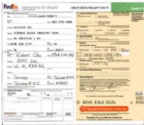 FedEx International Air Waybill 2024/0025/00162471384/5 Issuer's C# 1. Bank Procurement Service Name: 1639-3306-5 Company Name: 003 578-2388 Company AVILLION INC. Company ICIENCE BASED INDUSTRY PARK 20 CREATION L.RS MIDN CHU CITY Ticker: TW Copyright: 30077 1. Company Name: Robert Chu -0928.034 591…