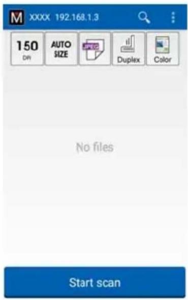 XXXX 192.168.1.3 150 DIN AUTO SIZE DWG Duplex Color No files Start scan