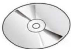 Cross-sectional view of a CD or DVD disc (no text or symbols visible)