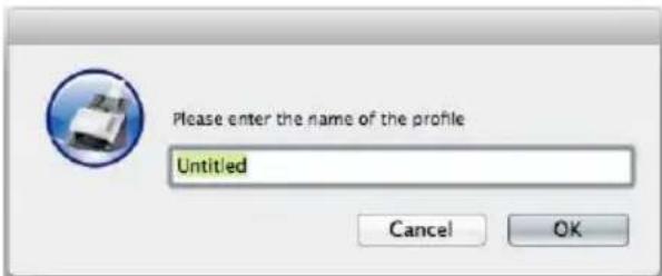 Please enter the name of the profile Untitled Cancel OK