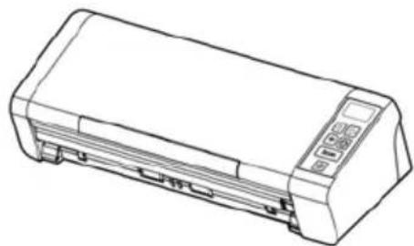 Line drawing of a rectangular electronic device with ports and control panel (no text or symbols)