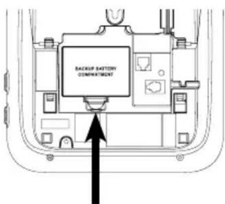 BACKUP BATTERY COMPARTMENT