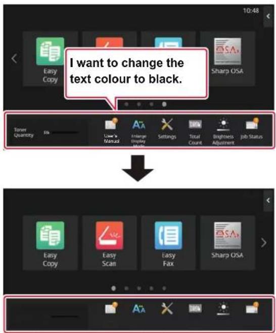 I want to change the text colour to black.