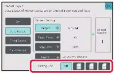 Automatic Review Auto Review of Retreat Have Used on Original Paper Size and Ratio Current Settings Original Auto A4 Paper Select A3 Copy Rabe TDCS Layer Layout Rev. Status Fating Line Off