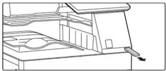 Technical line drawing of a mechanical assembly with no visible text or symbols