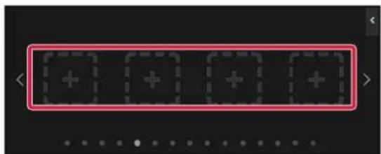 Pure graphical icon grid with five plus signs inside dashed boxes, no text or symbols present