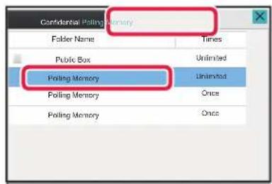 Confidential Polling Memory Folder Name Times Public Box Unlimited Polling Memory Unlimited Polling Memory Once Polling Memory Once