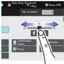 Easy Scan Document Filing Sharp OSA No. of copies 1 3 Text/Printed Photo Photo M-Photn