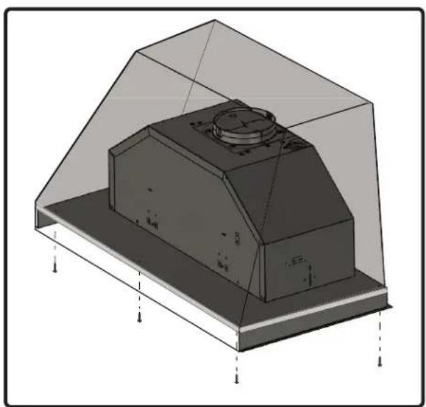 Zephyr Vortex AK9034BS - Mounting the Hood - 2