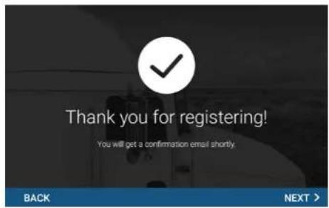 Thank you for registering! You will get a confirmation email shortly. BACK NEXT >