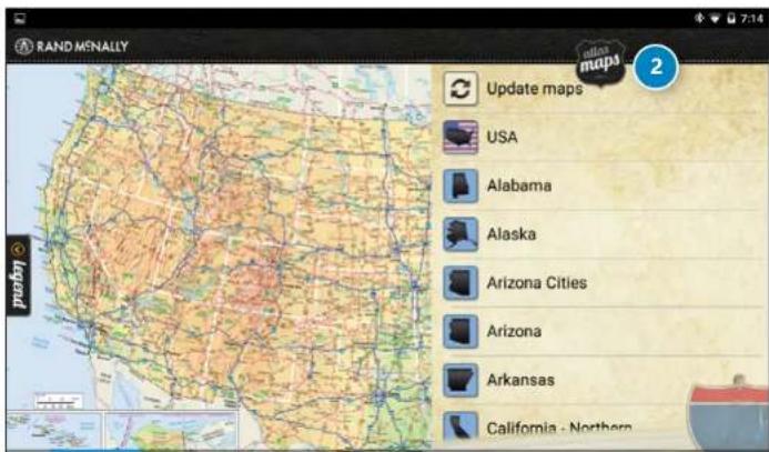 RAND MSNALLY Update maps USA Alabama Alaska Arizona Cities Arizona Arkansas California - Northern