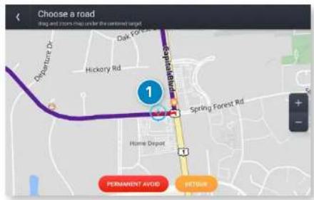 Choose a road Drag and from Drag under the continent target Departure Dr. Hickory Rd. Oak Forest Rd. Spring Forest Rd. Home Depot 1 Spring Forest Rd. + - Permanent AVOID PETSUE