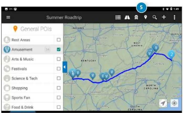 Summer Roadtrip General POIs Rest Areas Amusement Arts & Music Festivals Science & Tech Shopping Sports Fan Food & Drink