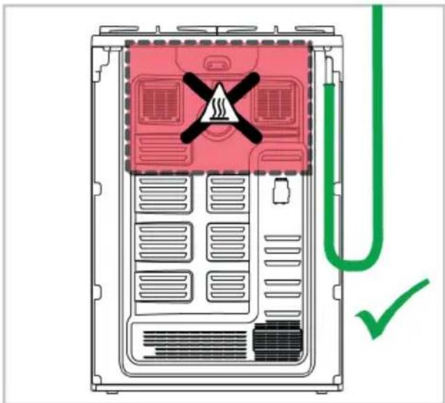 BEKO FSE53320DWCS - Gaasiühenduse külje valimine - 2