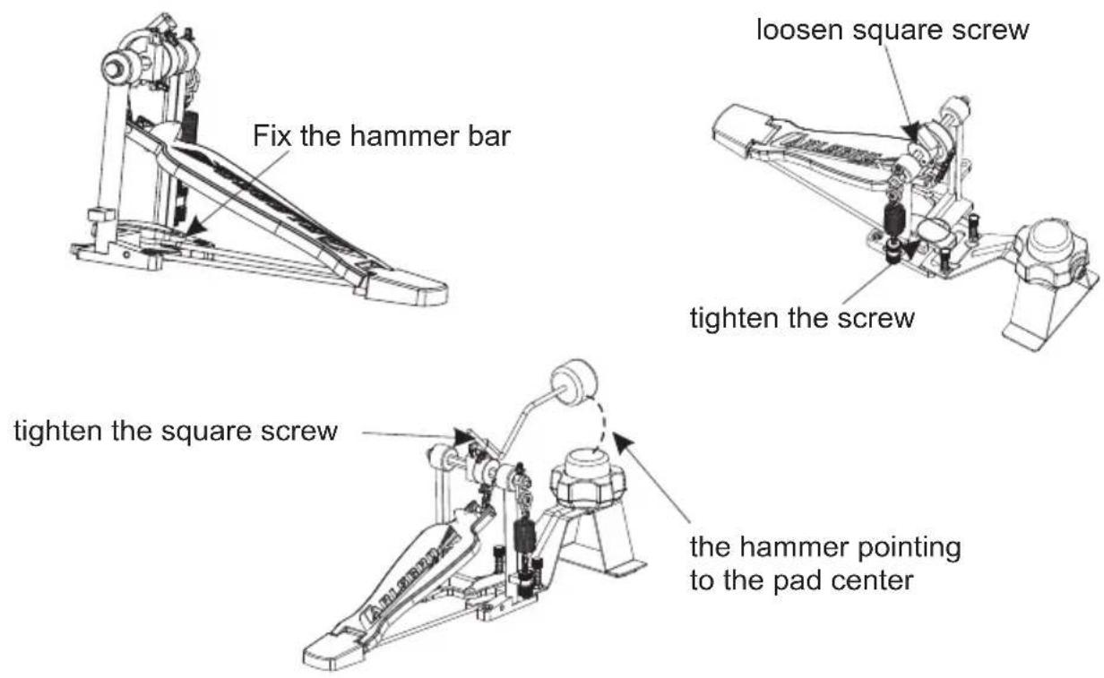 Carlsbro CSD130 - Assemble the bass drum (only CSD130) - 3