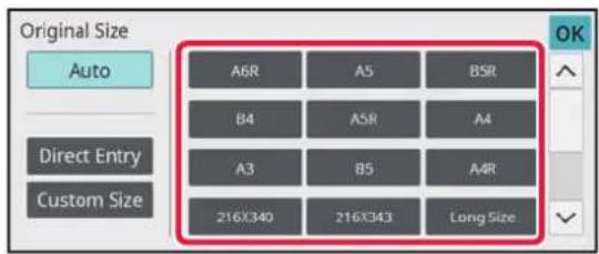 Original Size Auto Direct Entry Custom Size A6R A5 BSR B4 ASR A4 A3 B5 A4R 216X340 216X343 Long Size