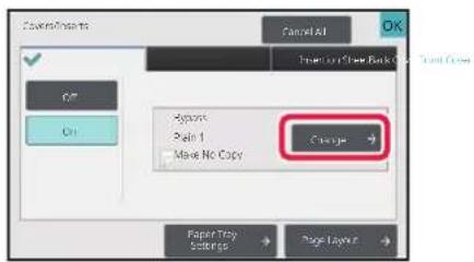 Paste Paste All OK Insert on Sheet Back Paste Down Apply Paint 1 Make No Copy Change Paper Tray Settings Page Layout