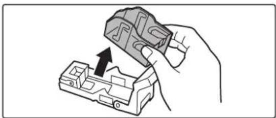 Illustration of a hand holding a mechanical component with an arrow indicating assembly, with no text or symbols present.