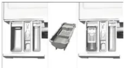 BEKO WMY 71033 PTLMB3 - Използване на течни перилни препарати. Ако уредът е оборудван с чашка за течен перилен препарат: - 1