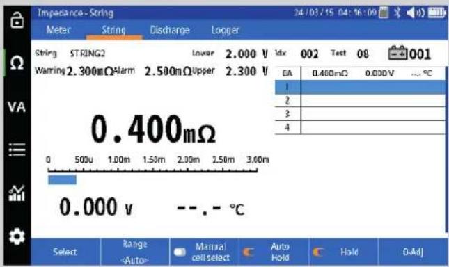 Megger Bite5 - Performing a NERC terminal mode impedance test on a battery string. - 4