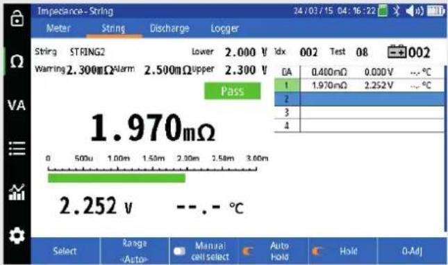 Megger Bite5 - Performing a NERC terminal mode impedance test on a battery string. - 5