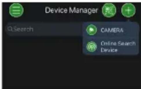 Device Manager Q Search CAMERA Online Search Device