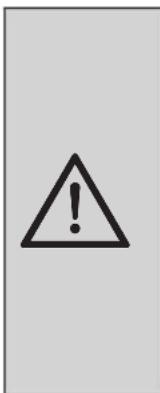 Warning symbol with exclamation mark inside a triangle