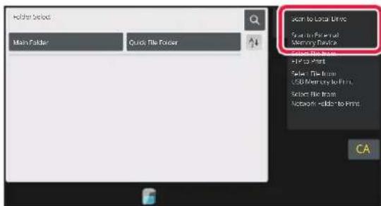 Holder Select, Main Folder, Quick File Folder, Join to Local Drive, Use to Format, Memory Folder, Help to Print, Select File From: C:\Users\To From, Select File From: Network - Add to Print, CA