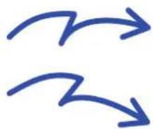 Two blue curved arrows pointing in opposite directions (no text or symbols)