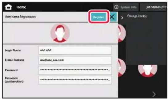 Home User Name Registration Register Login Name: AAA AAA E-mail Address: ana@aaa_aaa.com Password: ******** Password (confirmations): ******** Change location: System Info: job Status: System