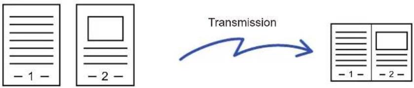 graph LR A["Document -1"] --> B["Document -2"] B --> C["Document -1"] style A fill:#f9f,stroke:#333 style B fill:#ccf,stroke:#333 style C fill:#cfc,stroke:#333 note right of B "Transmission" note right of C "Transmission"