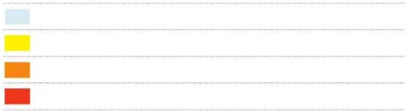 Image containing four colored rectangular blocks arranged vertically on a white background, with horizontal lines above each block.