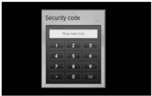 Security code Please insert order 1 2 3 4 5 6 7 8 9 × 0 OK