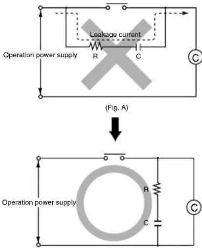 Operation power supply Leakage current R C (Fig. A) Operation power supply R C C