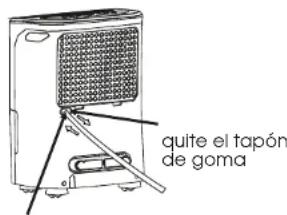 quite el tapón de goma