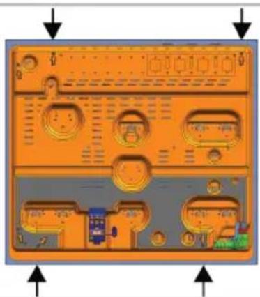 BEKO HIAW75226SXE - Vista posteriore (fori di collegamento) - 1