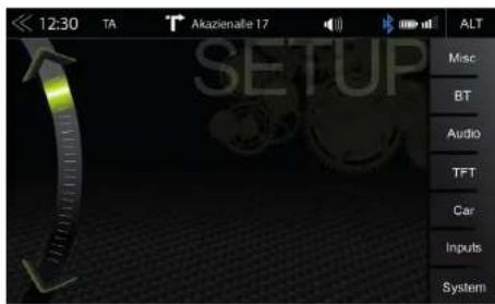 12:30 TA Akazienalle 17 ALT SETUP Misc BT Audio TFT Car Inputs System