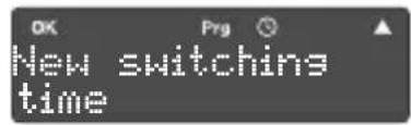 OK Prg New switching time