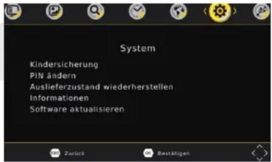 XORO PTL 1015 V2 - System/Restore factory default - 1