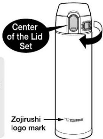 Center of the Lid Set Zojirushi logo mark