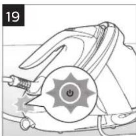 Illustration of a mechanical device with a circular button and screwdriver (no text or symbols)