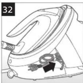 Line drawing of a vintage-style iron shaver with a black arrow indicating a component (no text or symbols)