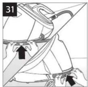 Diagram of a mechanical belt or grip assembly with arrows indicating direction (no text or symbols)