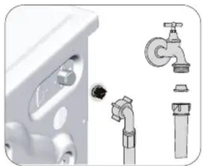 BEKO WUE 8612 XS0 - Почистване на филтрите за входящата вода. - 1