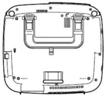 NEC NP2200 - To lock the carrying handle - 1