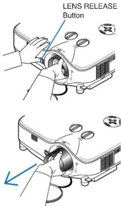 LENS RELEASE Button