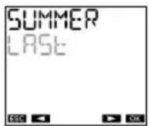Vemer Memo RF - Daylight saving time (DST)/winter time (CET) change setting menu - 1