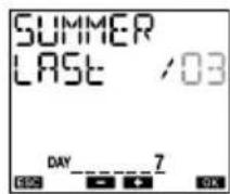 Vemer Memo RF - Daylight saving time (DST)/winter time (CET) change setting menu - 3
