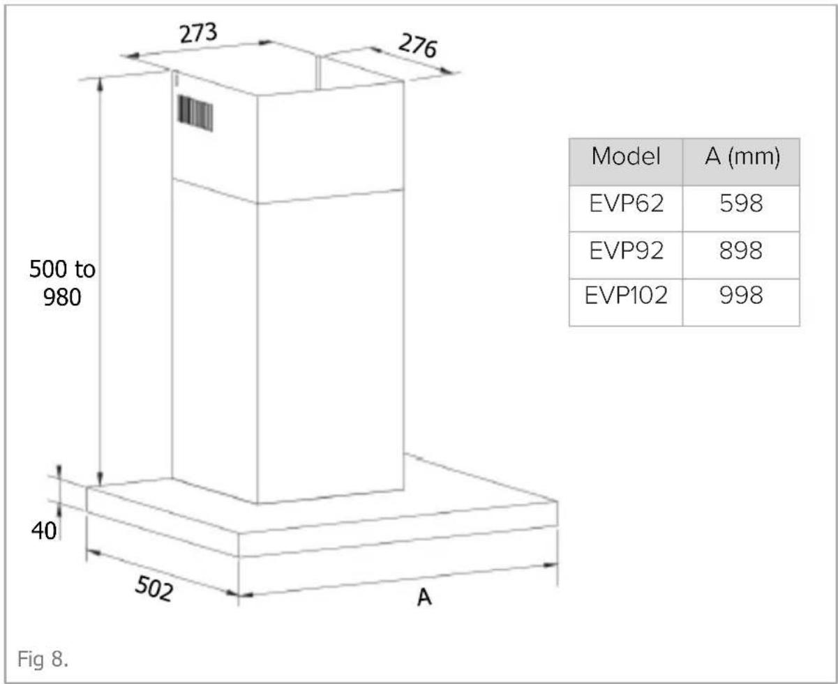 CDA EVP92SS - Fixings provided - 1